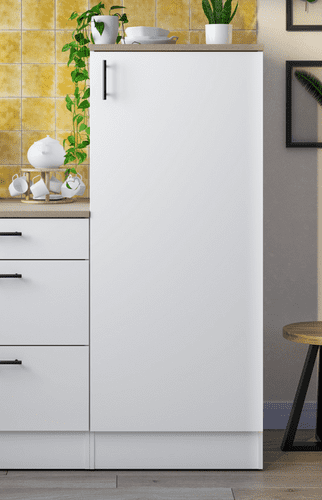 Magna Modular 600mm Tall Kitchen Cabinet Cupboard White Gloss - 0F1026B