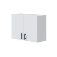 Magna Modular 800mm Kitchen 2 Door Wall Cupboard White Gloss - 001023B