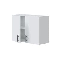 Magna Modular 800mm Kitchen 2 Door Wall Cupboard White Gloss - 001023B