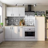 Magna Modular 800mm Kitchen Cabinet Sink Base Unit  White Gloss - 0F1015B