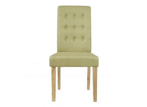 Mana Green Linen Set Of 2 Dining Chairs 17LD460