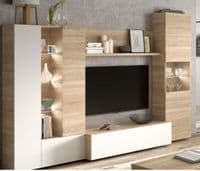 Large White TV and Media Unit | Furniture Factor UK
