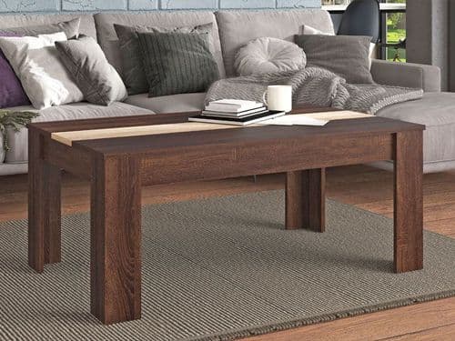 Marengo Wenge Dark Brown And Sonoma Oak Effect  Coffee Table - 11011251 S/O