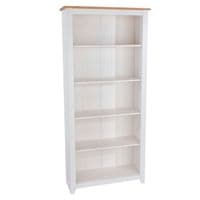 Marina White Waxed Tall Bookcase CP713