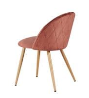 Martil Pink Velvet Dining Chair (Pack Of 2) 22LD524
