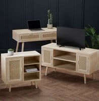 Martinique Light Washed Oak Effect 2 Drawer / 2 Door Sideboard 22LD361