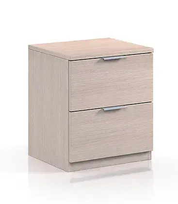 Melisa Oak Effect 2 Drawer Bedside Cabinet - LC7820R - S/O