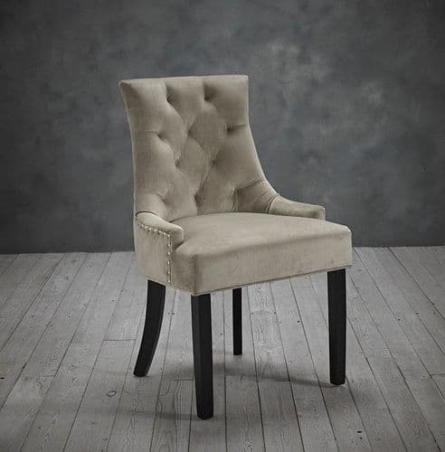 Melloul Beige Knockerback Dining Chair (Pack Of 2) 22LD566