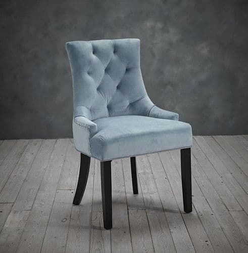 Melloul Blue Knockerback Dining Chair (Pack Of 2) 22LD565