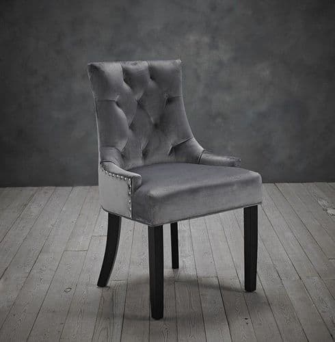 Melloul Grey Knockerback Dining Chair (Pack Of 2) 22LD567