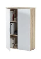 Mensa White and Oak Storage Cupboard- 2898