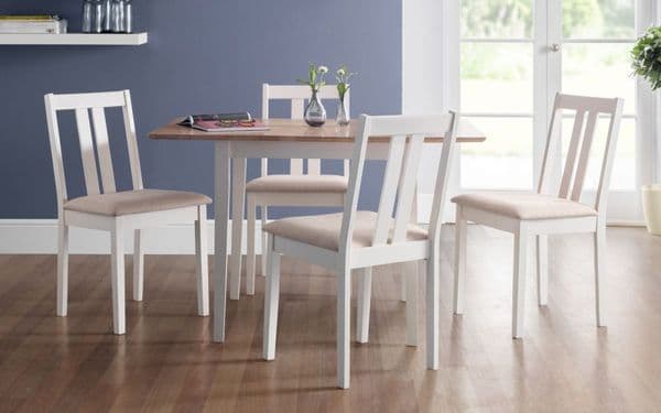 Messina 2-Tone Natural And Ivory Extending Dining Table 18JB457