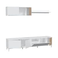 Large White TV and Media Unit | Furniture Factor UK
