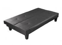 Mihiel Black Faux Sofa Bed Leather 17LD514