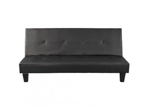 Mihiel Black Faux Sofa Bed Leather 17LD514