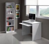 Milan Artic White Bookcase Bookself - 005422BO