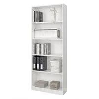 Milan Large Artic White Bookcase Bookshelf 005626A - S/O