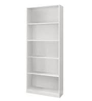 Milan Large Artic White Bookcase Bookshelf 005626A - S/O