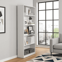 Milan Large Artic White Bookcase Bookshelf 005626A - S/O