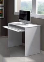 Milan Small White Computer Desk for Small Spaces

