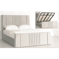 Milano Cellini Light  Silver Storage Ottoman Bed - Compatible with Overbed Units
