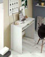 Milo Small Compact Artic White Modern Study Desk - 008310A