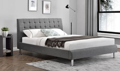 Monclova Charcoal Fabric King Size Bed 23VD668
