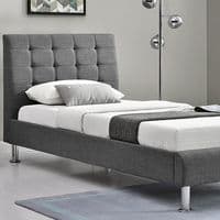 Monclova Charcoal Fabric Single Bed  23VD666