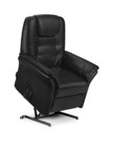 Montesilvano Black Faux Leather Rise & Recline Chair JB459
