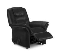 Montesilvano Black Faux Leather Rise & Recline Chair JB459
