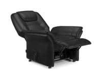 Montesilvano Black Faux Leather Rise & Recline Chair JB459