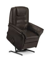 Montesilvano Brown Faux Leather Rise & Recline Chair JB460