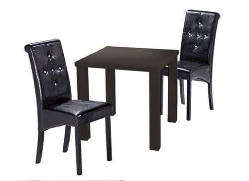 Montrond Small Black High Gloss Dining Table 17LD399