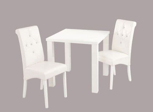 Montrond Small White High Gloss Dining Table 17LD399