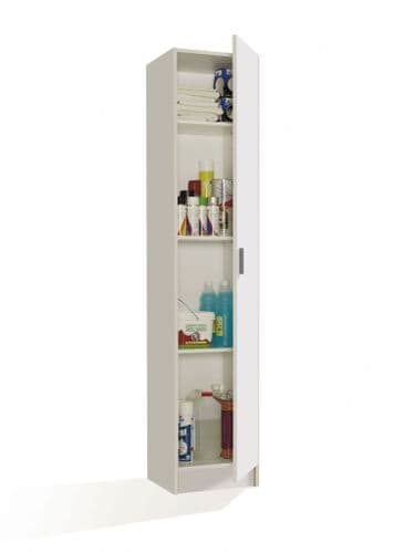 Multi Narrow White Universal Utility Storage Cupboard 1P