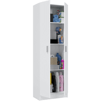 Utility Cupboard - Oak Effect Tall 2 Door Universal Storage 
