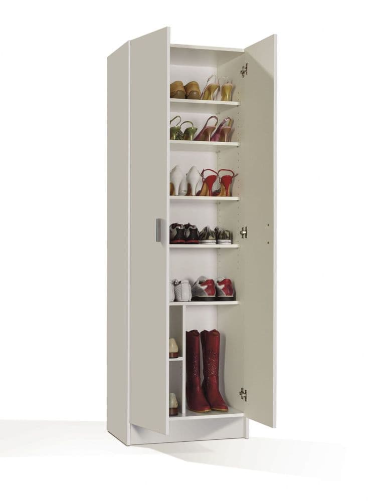 White Shoe Storage Cabinet With Doors Shoe Wardrobe Cupboard