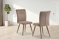 Murano Mocha Wenge Leg  Fabric Dining Chair - Online outlet