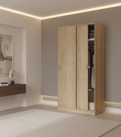 Mytre Narrow Space-Saving Wardrobe 100cm Wide - Online Outlet