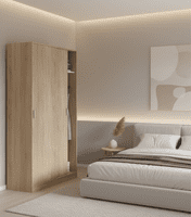 Mytre Narrow Space-Saving Wardrobe 100cm Wide - Online Outlet