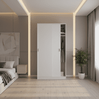 Mytre 100cm Wide Space-Saving Narrow Wardrobe - Online Outlet