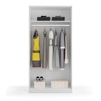 Mytre 100cm Wide Space-Saving Narrow Wardrobe - Online Outlet