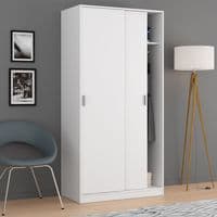 Mytre 100cm Wide Space-Saving Narrow Wardrobe - Online Outlet