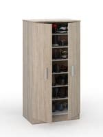 Naples Shoe 21 Pair Cupboard Cabinet Oak Effect - 2892