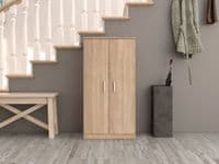Naples Shoe 21 Pair Cupboard Cabinet Oak Effect - 2892