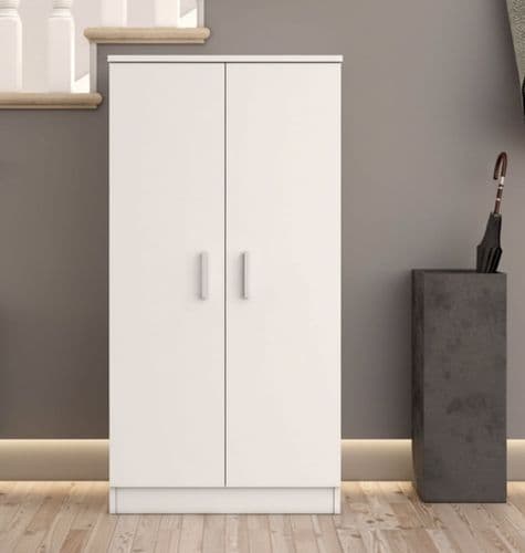 Naples Shoe 21 pair Cupboard Cabinet White