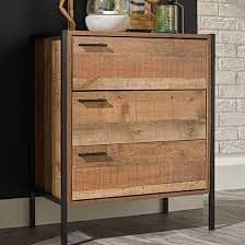 Nazaire Distressed Oak Effect 3 Drawer Chest 19LD91