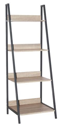 Nero Ladder Bookcase Unit in Oak LFDSK-05