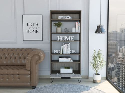 Nevi Display Bookcase with Door in Oak NE908 CP
