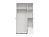 Nevis White 3 Piece Large Corner Wardrobe Modular Set